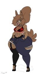 big_breasts blazin_fox breasts busty_boy cleavage furry huge_breasts thick_thighs wide_hips