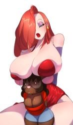 2girls animal_humanoid anthro argosornstein big_ass big_breasts big_thighs bigger_female breasts bust busty chest curvaceous curvy curvy_figure dark-skinned_female dark_skin digital_media_(artwork) disney female gwen_martin height_difference hips hourglass_figure huge_ass huge_breasts huge_thighs jessica_rabbit large_ass large_breasts large_thighs larger_female legs light-skinned_female light_skin mature mature_female short_female shorter_female size_difference slim_waist small_female smaller_female taller_female taller_girl thick thick_hips thick_legs thick_thighs thighs touchstone voluptuous waist who_framed_roger_rabbit wide_hips wide_thighs
