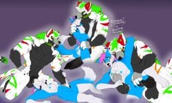 5:3 absurd_res anthro arctic_fox back_tuft big_penis bite bite_mark black_penis blood blue_blood blue_body blue_eyes blue_fur blue_nipples bodily_fluids breast_grab breasts canid canine canis claws collar collar_only collar_snapping colored_blood deep_throat duo duo_focus ear_piercing ear_ring extreme_french_kiss facial_piercing felid female fluffy fluffy_tail fox french_kissing fur genitals grey_blood group hand_on_breast hi_res humanoid_genitalia hybrid hybrid_genitalia hybrid_penis hyena iberian_wolf iky_(character) kissing knot looking_at_another looking_pleasured male male/female mammal multicolored_body multicolored_fur multiple_poses muscular muscular_anthro muscular_male neck_bulge neck_tuft nipples nose_piercing nude oral oral_penetration orange_eyes pantherine penetration penile_spines penis perseus_(teymosoo) piercing pose prehistoric_species red_eyes ring_piercing rough_sex saber-toothed_tiger scratches_all_over sex sharp_teeth shoulder_bite simple_background size_difference smaller_penetrated spotted_hyena stomach_bulge striped_body striped_fur stripes tail teeth teymosoo tiger true_fox tuft unusual_blood unusual_bodily_fluids vaginal_penetration vaginal_penetration wolf