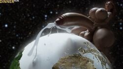 1futa 3d areolae breasts cum cumshot dinner-kun earth ejaculation futa_giantess futa_only futanari giantess huge_balls huge_breasts huge_cock hyper hyper_balls hyper_breasts hyper_penis macro masturbation nipples nude nude_futanari planet solo space thick_thighs