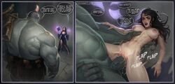 1boy 1girls big_breasts black_hair blizzard_entertainment dialogue executephase female huge_cock human human_(world_of_warcraft) instant_loss instant_loss_2koma interspecies light-skinned_female light_skin male ogre ogre_(warcraft) original_character sex size_difference sophia_xiphilinos vaginal_penetration vaginal_penetration vaginal_sex voluptuous voluptuous_female warcraft wide_hips world_of_warcraft