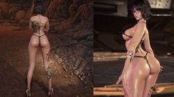 asian_female ass ass_focus eve_(stellar_blade) sexy short_hair stellar_blade tattoo