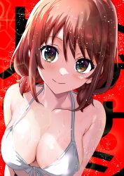 1girls bikini breasts female girls_band_cry iseri_nina light-skinned_female light_skin makaichance red_hair solo solo_female toei_animation upper_body