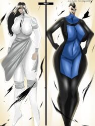 1girls 2girls big_ass big_breasts big_butt curvy invincible light-skinned_female light_skin mark_grayson mohawk_mark viltrum_mark