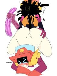 2025 ass bent_over brawl_stars brother_and_sister english implied_scat larry_(brawl_stars) lawrie_(brawl_stars) machine robot robot_boy robot_girl robot_humanoid robots tagme text twins