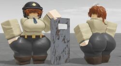 1girls 3d 3d_(artwork) 3d_model 3d_render ass ass_bigger_than_head ass_focus ass_grab ass_up background big_areola big_ass big_breasts big_butt boots breasts breasts_bigger_than_head bubble_ass bubble_butt butt_focus clothed clothed_female clothes clothing dead_ahead female female_focus female_only hair hair_between_eyes hair_covering_eyes huge_ass huge_breasts huge_butt lilly_(voltjolt) looking_at_viewer massive_ass massive_boobs massive_breasts massive_butt massive_tits milf pants police police_hat police_officer police_uniform policewoman roblox robloxian seductive seductive_body seductive_look seductive_pose shield solo solo_female solo_focus standing tactical_gear thick thick_ass thick_butt thick_hips thick_legs thick_thighs tits_bigger_than_head white_skinned_female young younger_female younger_male