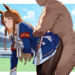 1girls ai_generated animal_ears anthropomorphization artist_request eyes female grass_wonder_(umamusume) hair legs skin tagme umamusume umamusume_pretty_derby young