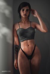 ass ass big_ass big_breasts breasts breasts ellie_(the_last_of_us) ellie_williams light_skin lumbly3d naughty_dog nude pussy solo the_last_of_us