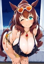 1girls ai_generated animal_ears anthropomorphization artist_request eyes female hair legs maruzensky_(umamusume) skin tagme umamusume umamusume_pretty_derby young