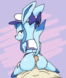 2025 abstract_background ambiguous_anthro ambiguous_gender ambiguous_on_human anthro anthrofied ass big_butt biped black_nose blue_body blue_ears blue_eyes blue_fur blue_inner_ear blue_ribbon blue_tail blue_tail_tip blush blush_lines bow_ribbon bubble_butt closed_smile clothed clothed_ambiguous clothed_anthro clothing digital_media_(artwork) dipstick_tail duo eeveelution eyelashes faceless_character faceless_human faceless_male first_person_view fur generation_4_pokemon genitals glaceon glans glistening glistening_butt grorby hair hat head_turned headgear headwear hot_dogging human human_on_anthro human_pov humanoid_genitalia humanoid_penis interspecies kerchief leg_markings light-skinned_male light_body light_penis light_skin looking_at_viewer looking_back looking_back_at_viewer male male/ambiguous male_human male_pov mammal markings mostly_nude_ambiguous mostly_nude_anthro mostly_offscreen_character mostly_offscreen_human mostly_offscreen_male motion_lines mouth_closed multicolored_body multicolored_fur navel neckerchief neckwear nintendo nude_human penile penis penis_on_butt pink_tongue pixel_(artwork) pointy_ears pokemon pokemon_(species) pokemorph pokephilia prick_ears pseudo_hair pupils raised_tail sailor sailor_cap sex shaded simple_background smile smiling_at_viewer smug smug_face snout socks_(marking) solo_focus spots tail tail_markings tongue tongue_out two_tone_body two_tone_fur two_tone_tail vein veiny_penis white_pupils white_sclera