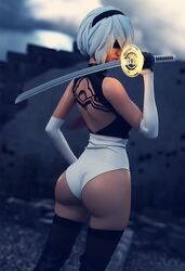 yorha 2b from nier: automata