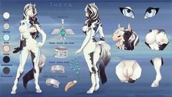 android anthro anthro_only breasts equine female horse illumi-naughty jewelry lycangel machine mammal mature model_sheet native_american necklace no_humans nude paint pussy robot