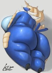 ass_focus bellylliumu chubby_anthro fat_ass furry pokemon pokemon_(species) samurott tagme