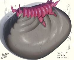 anthro bellylliumu furry pokemon pokemon_(species) scolipede weight_gain