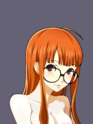 1girls 2024 2d 2d_(artwork) 2d_artwork atlus big_breasts big_glasses breasts brown_eyes completely_nude completely_nude_female dyed-hair dyed_hair edit edited_official_artwork female glasses karfound long_hair looking_at_viewer looking_pleasured nude nude_female nude_female_nude_female orange_hair pale-skinned_female pale_skin persona persona_5 persona_5_royal portrait red_eyes sakura_futaba shiny_breasts shiny_hair shiny_skin smile smiling smiling_at_viewer solo solo_female white_skinned_female