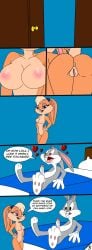 1boy 1boy1girl 1girls bugs_bunny bunny_boy bunny_girl comic comic_page lola_bunny looney_tunes rabbit space_jam warner_brothers