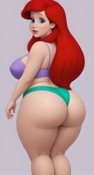 ai_generated ariel ariel_(the_little_mermaid) bbw big_body large_breasts the_little_mermaid