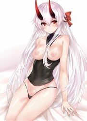 1girls areolae breasts ero_waifu fate/grand_order fate_(series) female female_only looking_at_viewer nipples solo tomoe_gozen_(fate)