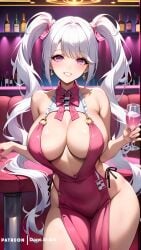 1girls ai_generated alice_(nikke) big_breasts dans_ai female goddess_of_victory:_nikke nikke white_hair