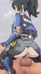 angry angry_face ass ass_focus balls big_ass big_balls big_butt big_penis big_thighs black_hair crop_top hand_holding handholding holding_hands penetration penis police police_uniform policewoman ponytail pussy red_highlights riding riding_penis tagme thick thick_ass thick_butt thick_hips thick_legs thick_penis thick_thighs thigh_boots thigh_highs thigh_socks thigh_strap thighhigh_boots thighhighs thighs uniform video yunaka zhu_yuan