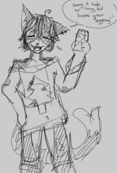 boy buldge cat_ears cat_tail catboy christmas cum_in_container cup eggnog femboy furry out_of_breath oversized_clothes procreate sketch suggestive sweater