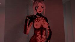 in_shower naked posing vrchat vrchat_avatar