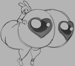 adventure_time angstrom fionna_the_human_girl heart_pasties holding_breast huge_ass huge_breasts hyper_ass hyper_breasts pasties