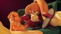 anthro barefoot betty_(foolyclod) big_feet big_penis book bored clothed clothed/nude clothed_female clothing daws19 duo fan_character feet female flip_flops foot_fetish foot_play footjob footwear fur genitals gloves_(marking) gold_ring huge_cock huge_feet human humanoid jewelry lagomorph leporid long_ears male male/female mammal markings nouvaera nude orange_body orange_fur penis purple_eyes rabbit reading reading_book ring sandals sega sex shoes sonic_the_hedgehog_(series) yellow_body yellow_fur