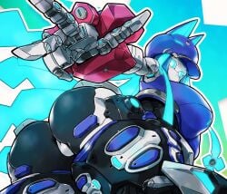 clothed dat_ass huge_ass huge_breasts looking_at_viewer robot_girl thick_thighs unknown_character