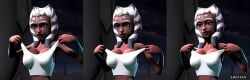 1girls ahsoka_tano ai_generated big_breasts busty clone_wars clothed collection full_lips hi_res highres large_breasts multiple_images on_model slender_body slim_waist smutgen solo_female star_wars tank_top togruta