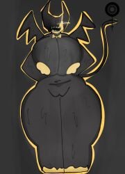 bendy_and_the_ink_machine big_breasts big_butt big_hips black_body ink monster pillar_chase_2 qaz00rn roblox