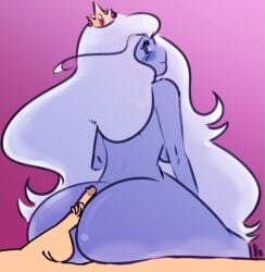 big_ass finn_the_human human ice_queen_(adventure_time) penis penis_in_ass voluptuous