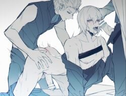 3boys bishonen brothers cum_on_face cumshot cumshot_on_face dante dante_(devil_may_cry) devil_may_cry devil_may_cry_3 femboy gay gay_sex incest male_focus male_penetrated male_penetrating_male pretty_boy twink vergil yaoi