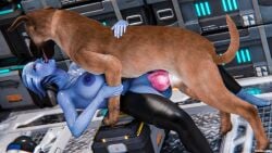 3d 4k asari beastiality big_breasts breasts canine female female_focus french_kiss highres kissing knot large_breasts liara_t'soni mass_effect mehlabs nude nude_female penetration pussy sexy tongue_out voluptuous zoophilia