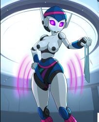 atnog breasts female nipples robot robot_girl tits_out undressing zone zone-tron