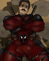 deadpool deadpool_&_wolverine_(2024) deadpool_(cosplay) deadpool_(film) male_only marvel marvel_comics peterw.