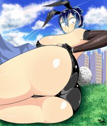 1girls ass ass_focus bunny_suit deadapache light-skinned_female shelby_springfield