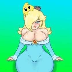 big_ass big_breasts big_butt blonde_hair blue_eyes blush breasts breasts calm cleavage clothed clothed_female clothing digital_art digital_drawing_(artwork) digital_media digital_media_(artwork) dress ear_piercing earrings excited eyelashes female female_focus female_only girly hair huge_ass huge_breasts jewelry large_ass long_hair long_sleeves looking_at_viewer looking_pleasured looking_seductive looking_up mario_(series) nintendo nipple_slip plump plump_ass plump_lips plump_thighs princess princess_rosalina rosalina shoulders sitting smile smile_at_viewer smiling smiling_at_viewer solo_focus star thick_ass thick_hips thick_legs thick_thighs thighs tight_dress tight_fit voluptuous wide_hips