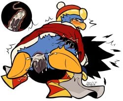 2boys ahe_gao anal anal_sex ass big_ass big_penis bird blood cum cum_in_ass cum_inside dark_matter dark_matter_swordsman furry hand_on_ass king_dedede kirby_(series) matadede_good orgasm penis rape scratches tears tears_of_pain