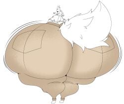 1boy anthro ass ass_cleavage big_ass bubble_butt colossal_ass dumptruck_ass enormous_ass femboy furry gigantic_ass huge_ass hyper_ass large_ass looking_back male male_only massive_ass muffyhecc muffyhecc_(character) tagme thick_thighs thunder_thighs wide_hips wobble wobbling_ass