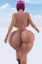 1girls 2010s 3d 3d_(artwork) absurd_res absurdres animated ass back_view backboob bob_cut boots bracelet breasts dat_ass female female_focus female_only footwear_only from_behind gif hyper hyper_ass hyper_breasts lola_(supertito) nude purple_hair red_boots seductive short_hair solo solo_female solo_focus supertito thick_thighs thin_waist walk_cycle walking wide_hips