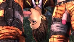 1girls 2boys 3d animated blowjob borderlands deepthroat fellatio fiona_(borderlands) irrumatio m1llcake rape sound straight tales_from_the_borderlands telltale_games upside-down video