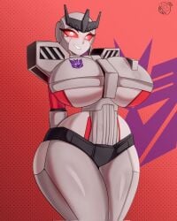 big_breasts big_thighs decepticon decepticon_insignia female gynoid megaempress tr_yithaz transformers