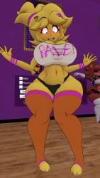 cally3d chica_(cally3d) chica_(fnaf) chiku cryptiacurves fexa five_nights_at_freddy's foxy_(cally3d) foxy_(fnaf) pose tagme