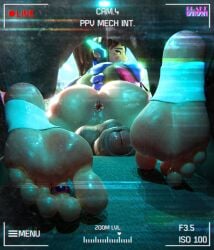 3d anus ass asshole balls blizzard_entertainment camera camera_view cock cock-tail d.va feet foot_fetish foot_focus futanari highres khornflakesfm mecha overwatch overwatch_2 penis shemale soles testicles toe_ring toes voyeur voyeurism