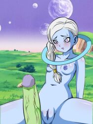 1boy 1girls angel_(dragon_ball) cus dragon_ball dragon_ball_super female male penis tagme zamasu