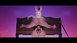 aliceisbusty animated big_ass big_breasts bimbo femboy_on_female goth_girl hyper pale-skinned_female reverse_cowgirl_position sex tagme thick_lips vaginal_penetration video