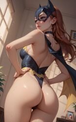 1girls ai_generated ass back_view batgirl female female_body gostosa hot_girl sexy.ai sexy_woman uniform