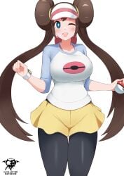 big_breasts breasts female female_only kaos_art nintendo pokemon rosa_(pokemon) solo