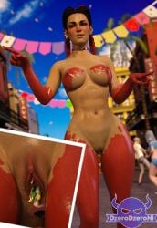 3d anal anal_insertion apex_legends areolae bodypaint breasts busty dzerodzeroni female female_focus female_only hourglass_figure loba_(apex_legends) makeup nipples public public_exposure public_nudity pussy tagme vagina vaginal_insertion vaginal_penetration wide_hips